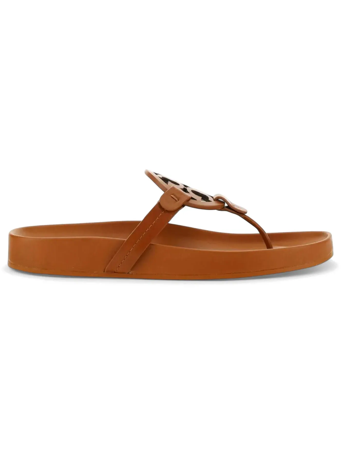 Женские шлепанцы с облачной подошвой Tory Burch Miller Cloud Sandals — изображение 1 из 1, бежевый