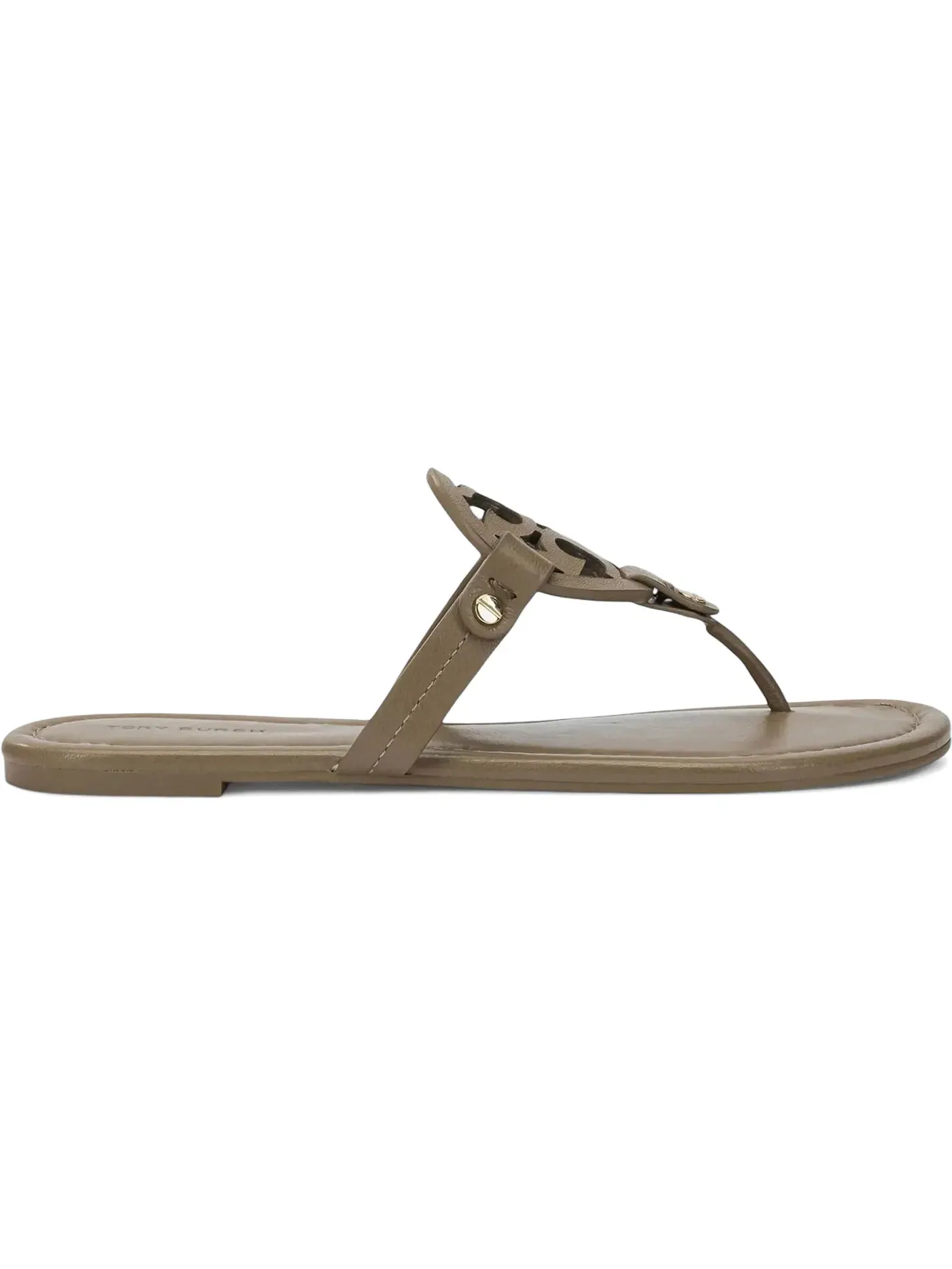 Женские сандалии-слайды с логотипом Tory Burch Miller Sandal Tory Burch — изображение 1 из 1, бежевый