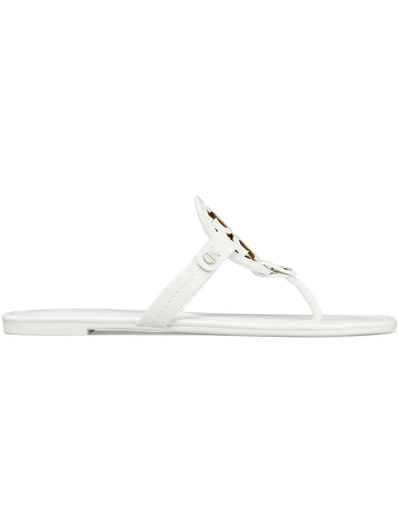 Женские шлепанцы Miller Thong Sandals Tory Burch — изображение 1 из 1, белый