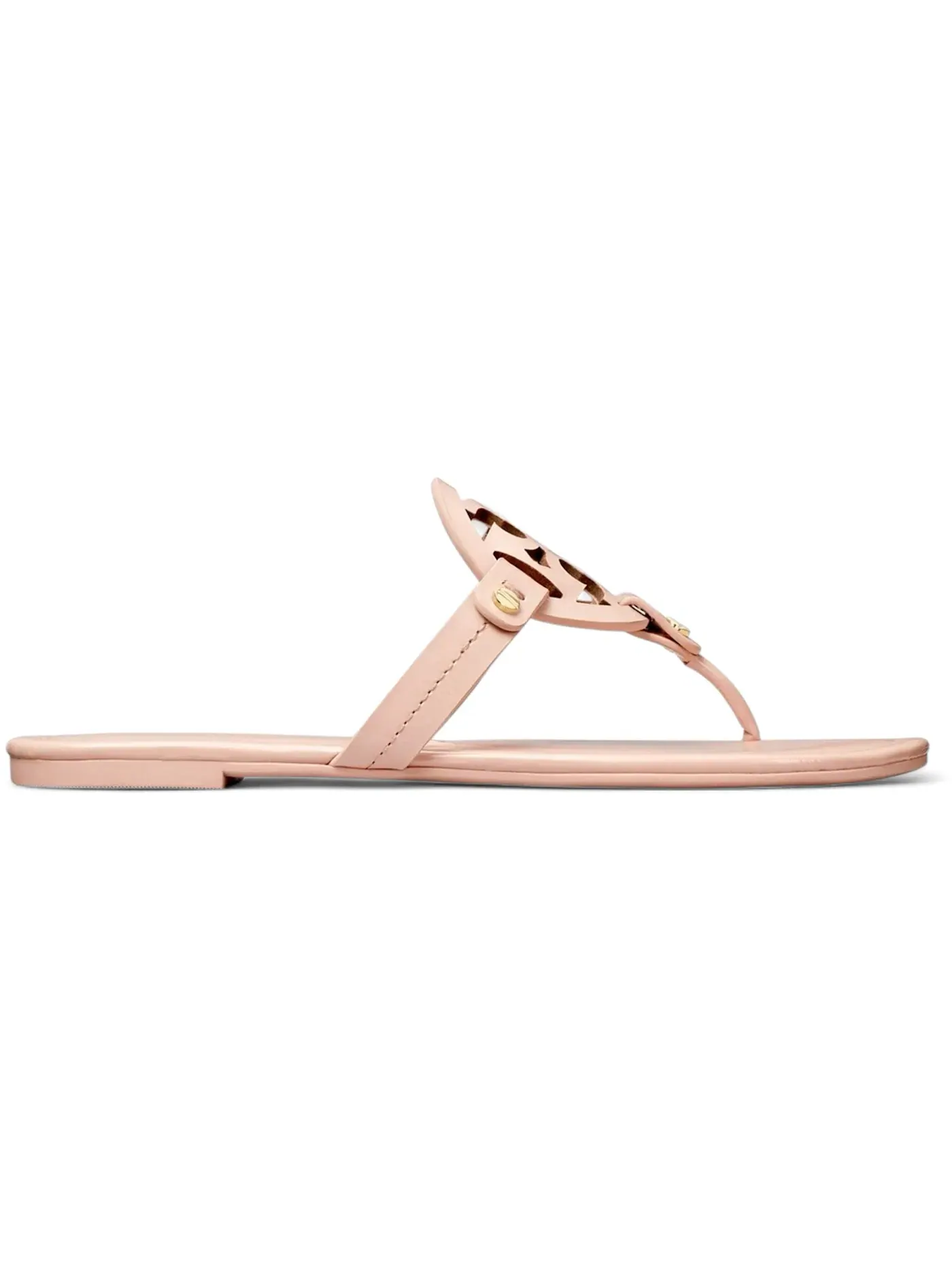 Женские сандалии без каблука Tory Burch Miller Thong Sandals — изображение 1 из 1, розовый