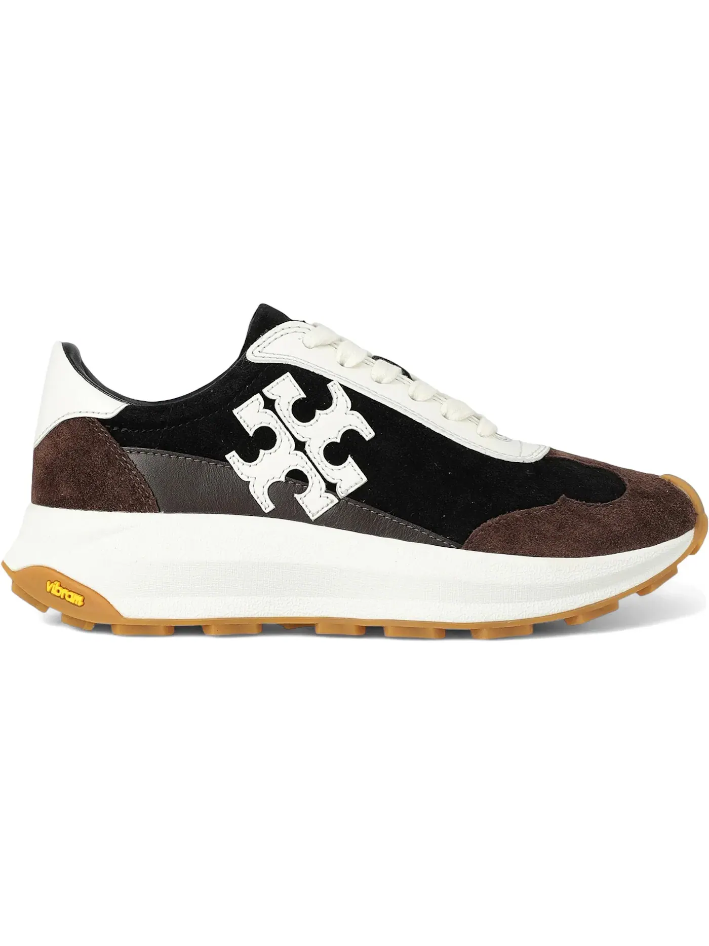 Женские кроссовки с длинным шнурком Tory Burch Tory Trainer — изображение 1 из 1, черный//темный