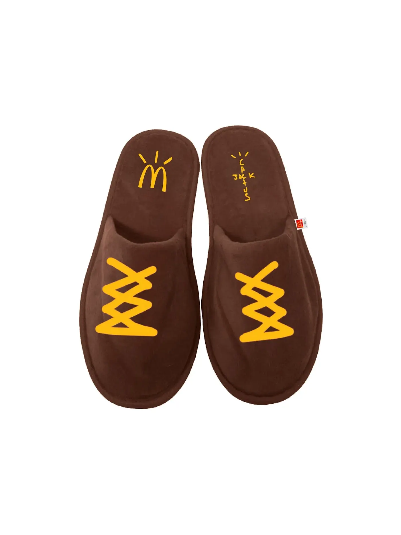 Домашние тапочки с принтом Travis Scott Cj House Slippers Travis Scott — изображение 1 из 1, коричневый