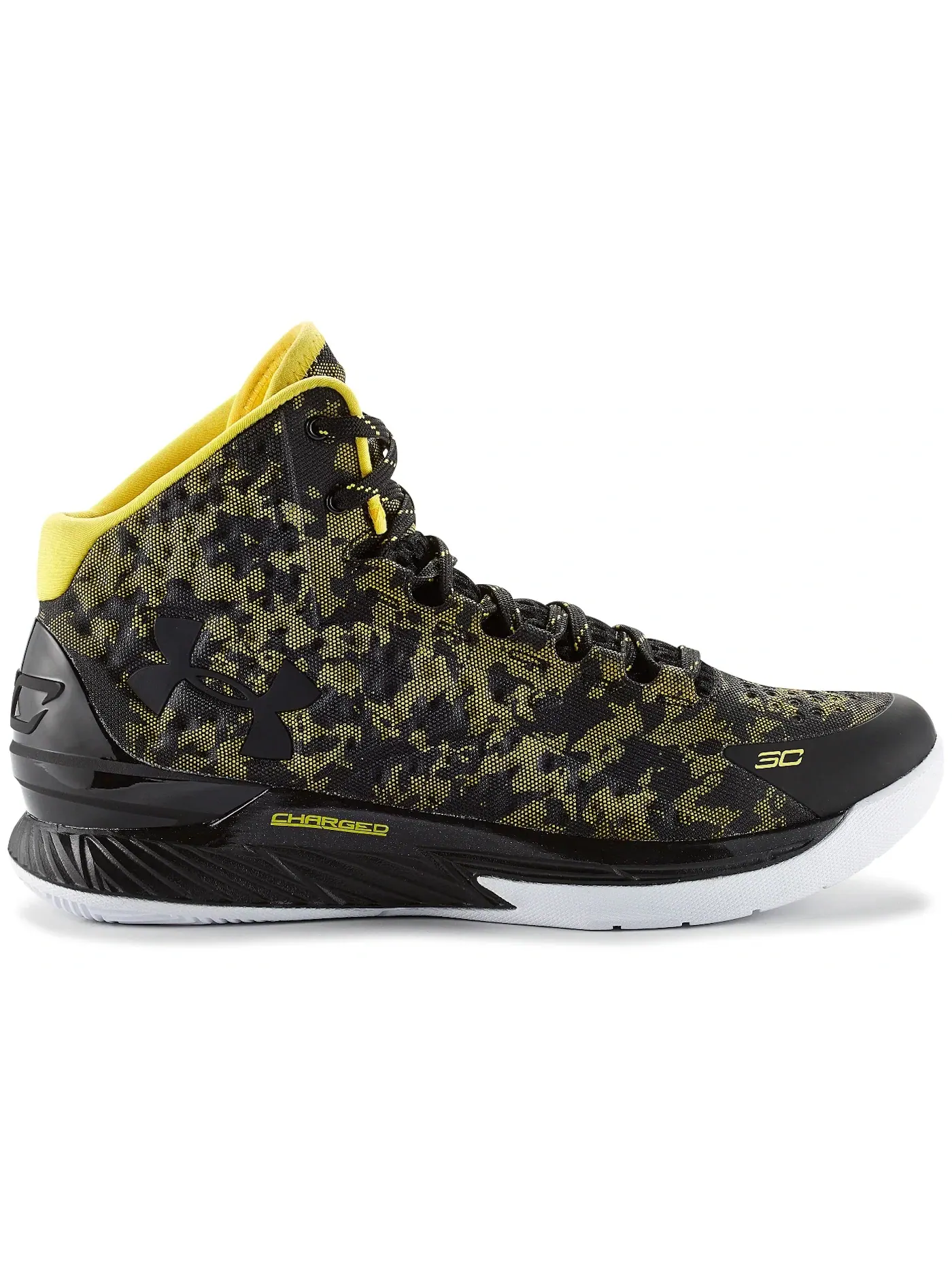 Мужские кроссовки с камуфляжным принтом UA Curry 1 Under Armour — изображение 1 из 1, черный