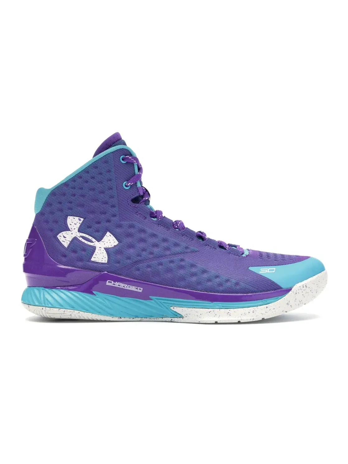 Мужские кроссовки для баскетбола с моделью UA Curry 1 от Under Armour — изображение 1 из 4, фиолетовый