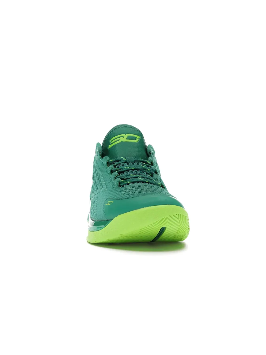 Мужские кроссовки для гольфа с низким верхом UA Curry 1 Low Under Armour — изображение 2 из 4, зеленый/зеленый