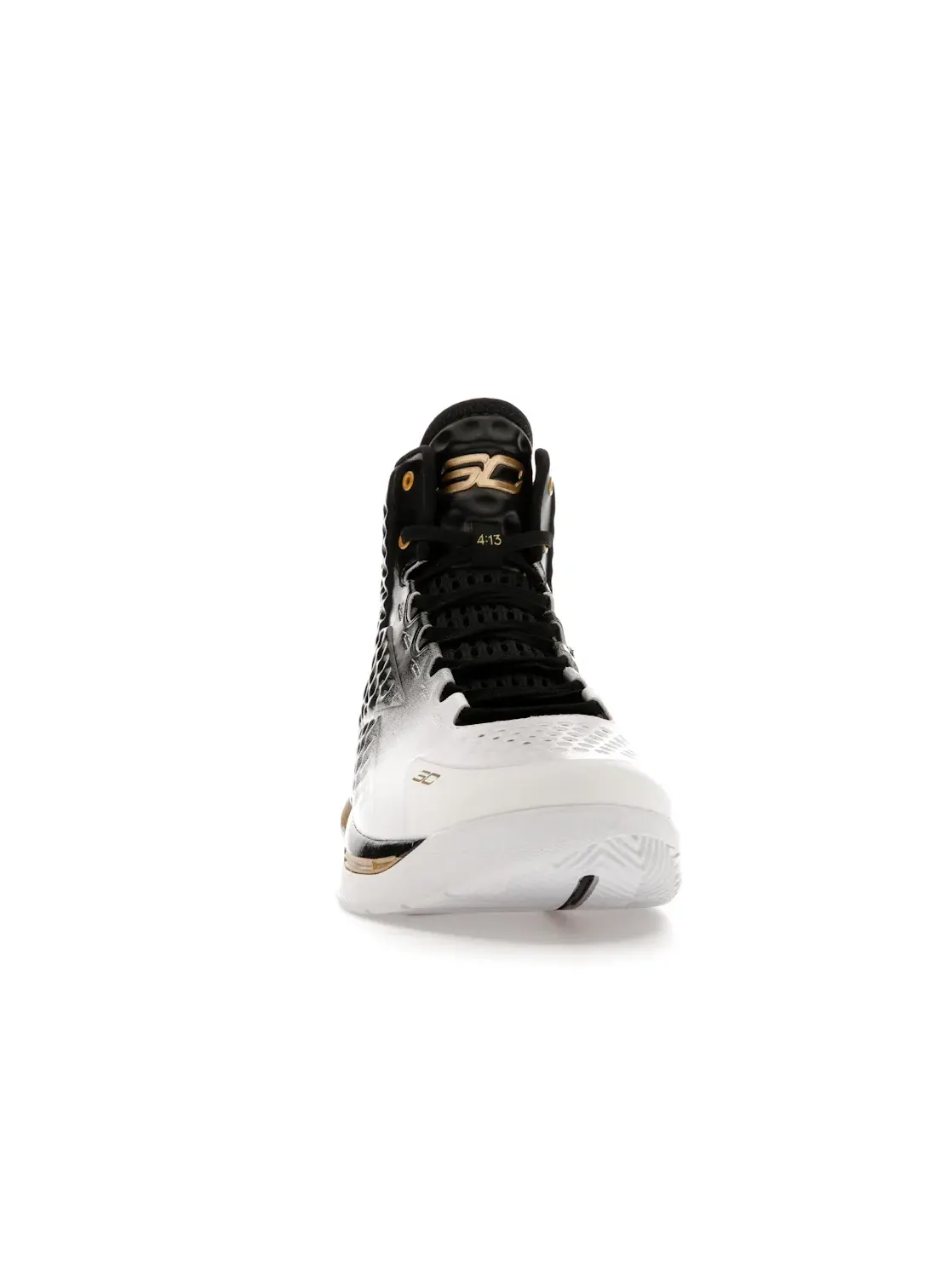 Мужские кроссовки с амортизацией UA Curry 1 Under Armour — изображение 2 из 4, черный/золотистый