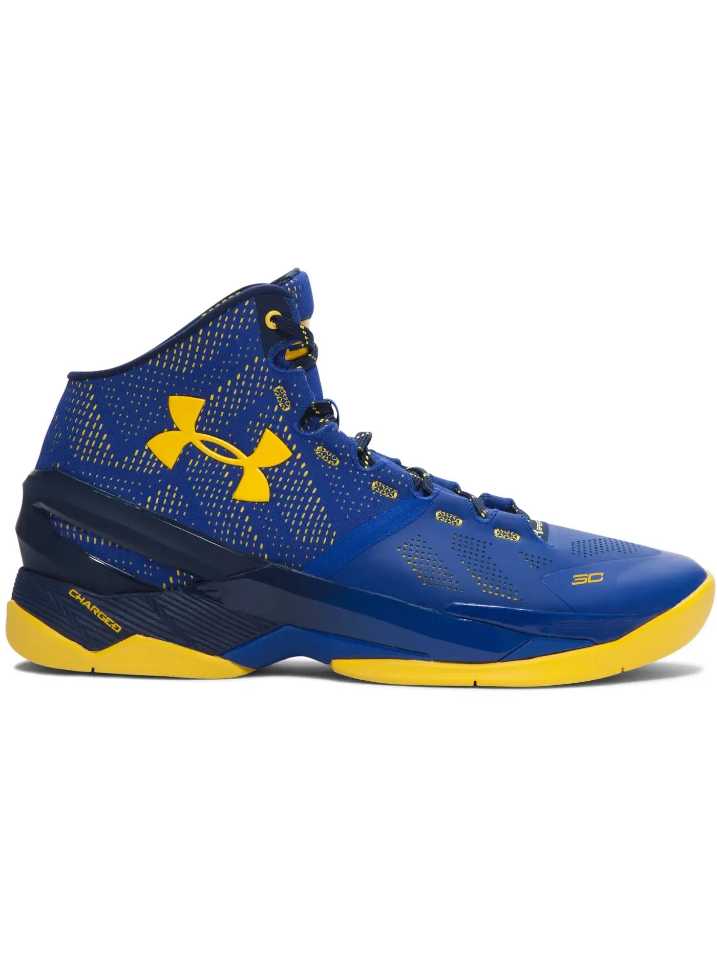 Мужские кроссовки для баскетбола UA Curry 2 Under Armour, Cobalt/Academy-Taxi — изображение 1 из 1