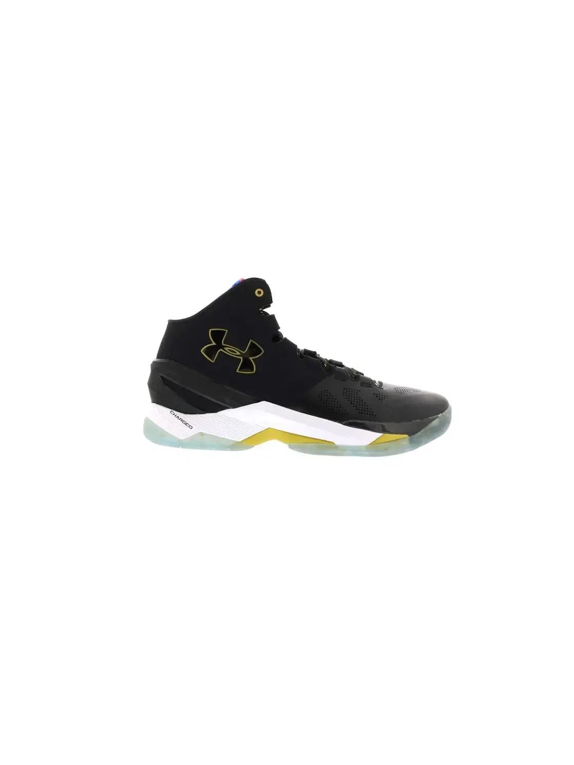 Мужские кроссовки для баскетбола UA Curry 2 Elite Under Armour — изображение 1 из 4, черный/золотистый