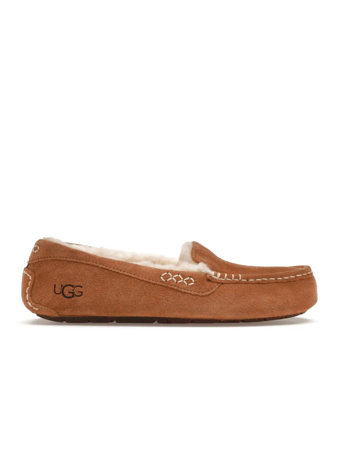 Тапочки женские UGG Ansley — изображение 1 из 4, каштановый