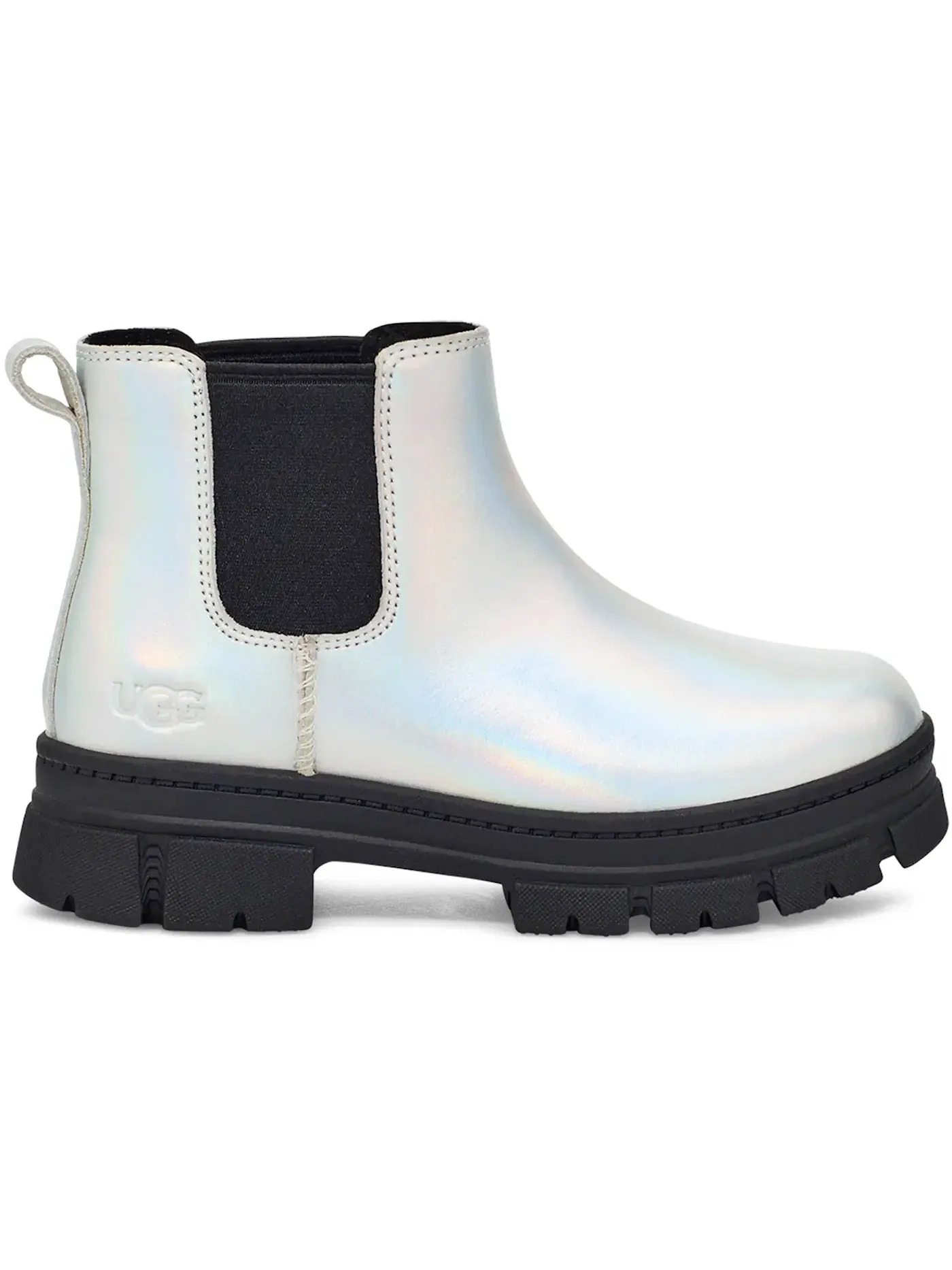 Ботинки челси детские UGG Ashton Chelsea Shine — изображение 1 из 1, серебристый