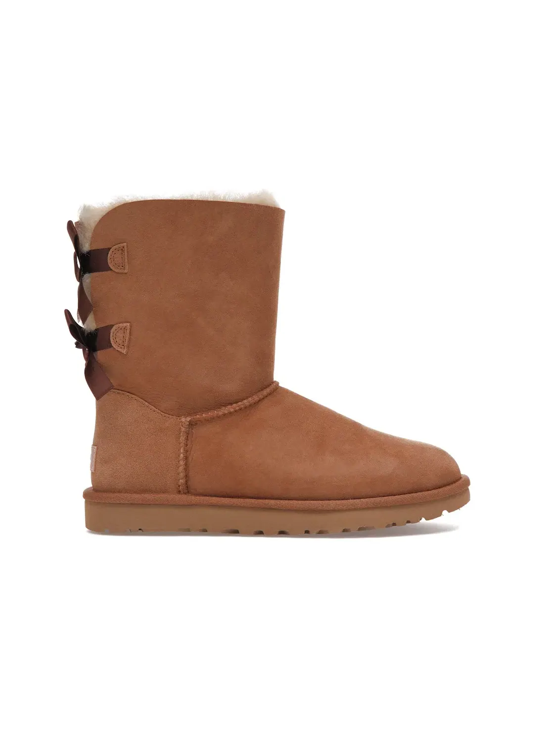 Ботинки женские UGG Bailey Bow II — изображение 1 из 4, каштановый