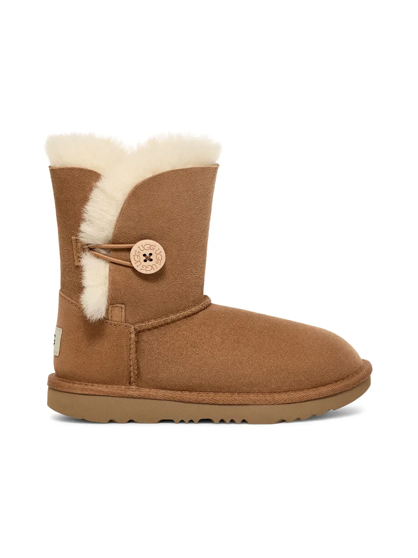 Сапоги детские UGG Bailey Button II — изображение 1 из 1, каштановый