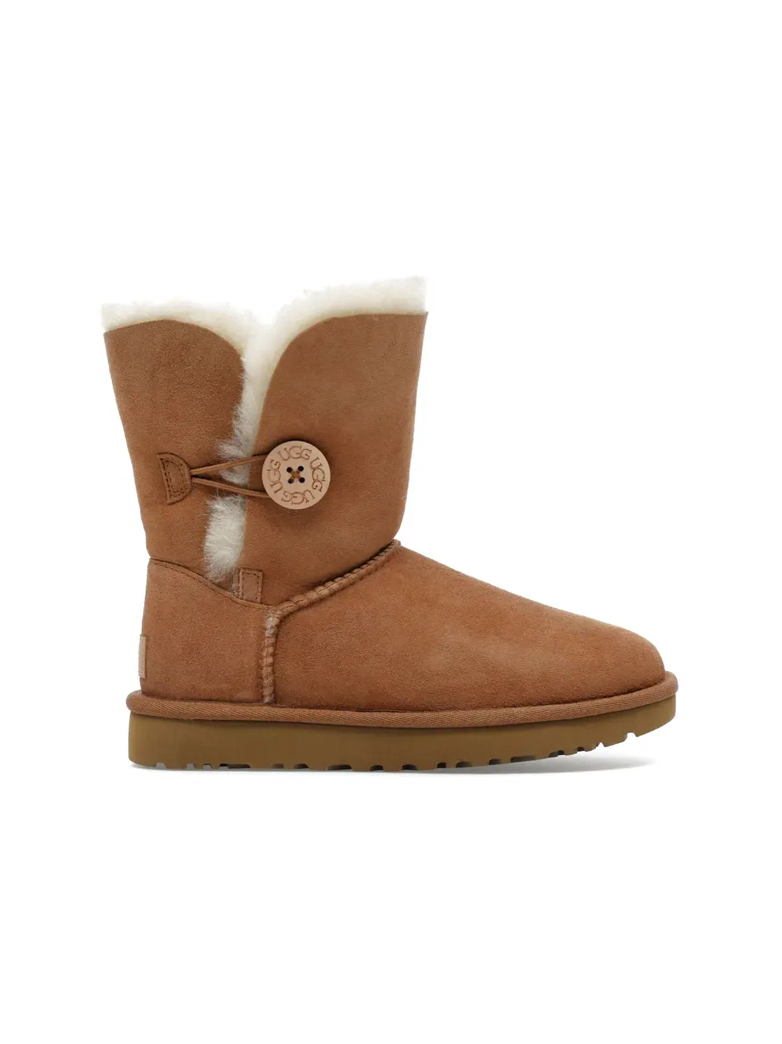 Сапоги женские UGG Bailey Button II — изображение 1 из 4, каштановый