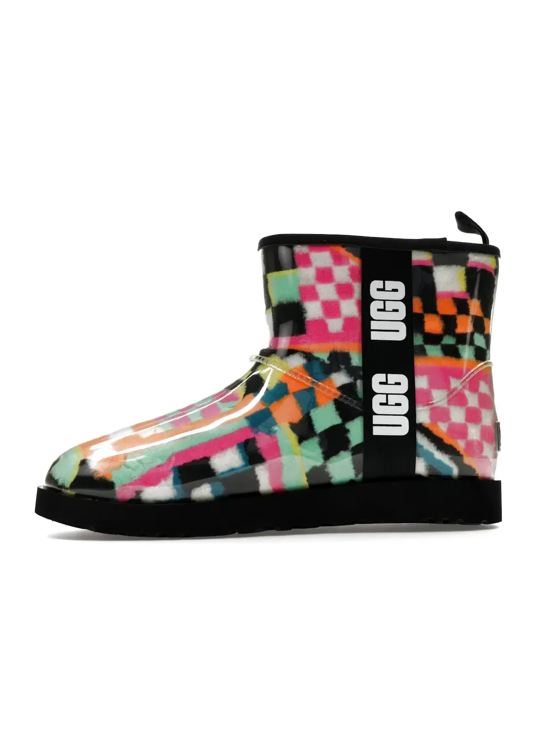 Женские ботинки с принтом UGG Classic Clear Mini Boot UGG — изображение 3 из 4, черный мульти