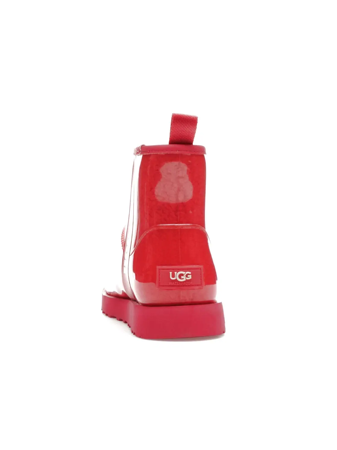 Сапоги женские UGG Classic Clear Mini — изображение 4 из 4, ярко-розовый/белый