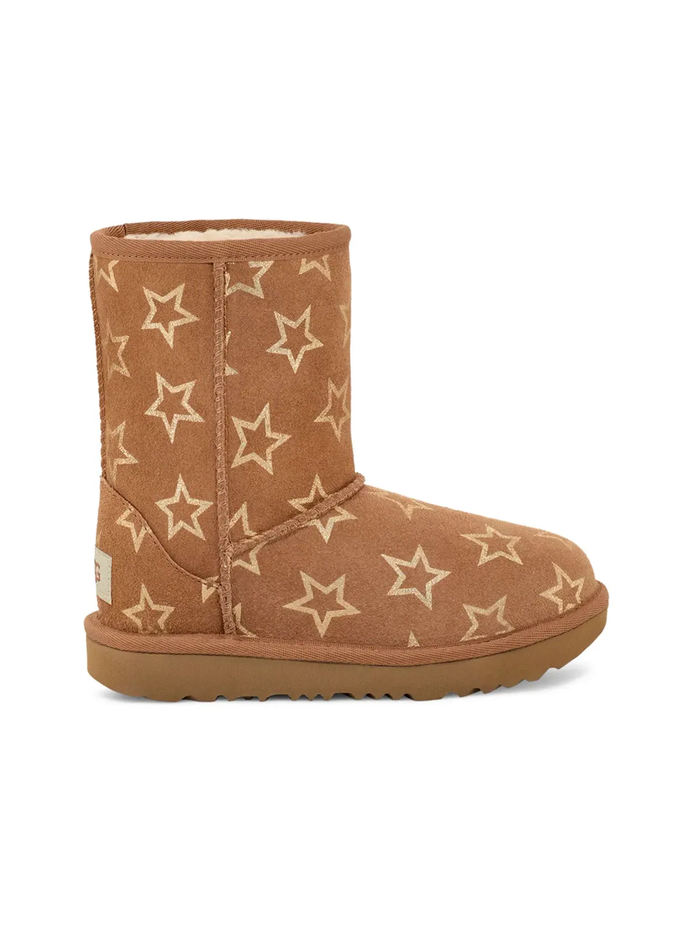 Сапоги детские UGG Classic II Iridescent Stars — изображение 1 из 1, золотистый