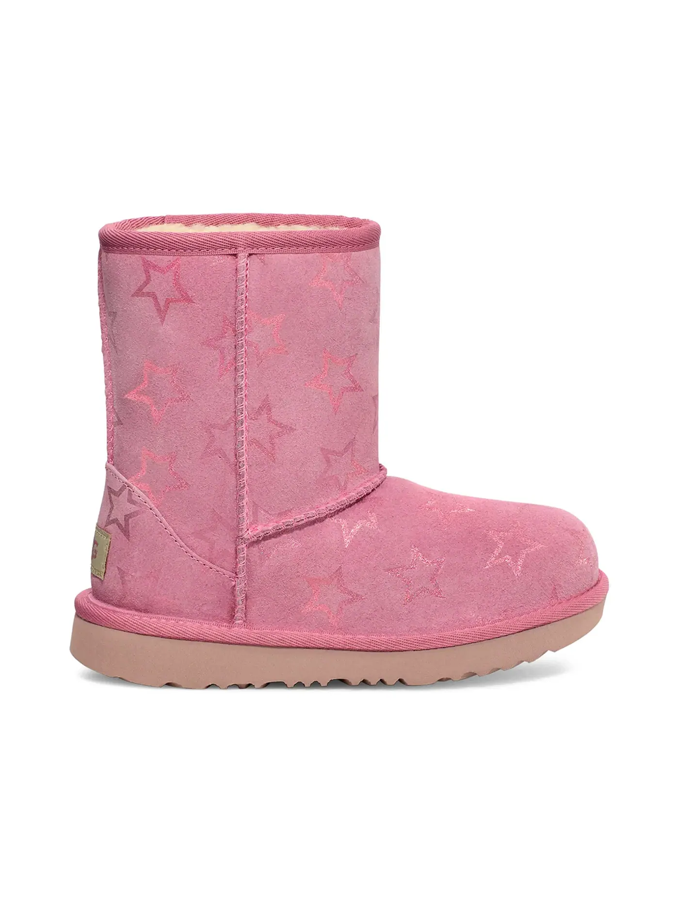 Ботинки детские UGG Classic II Iridescent Stars — изображение 1 из 1, розовый