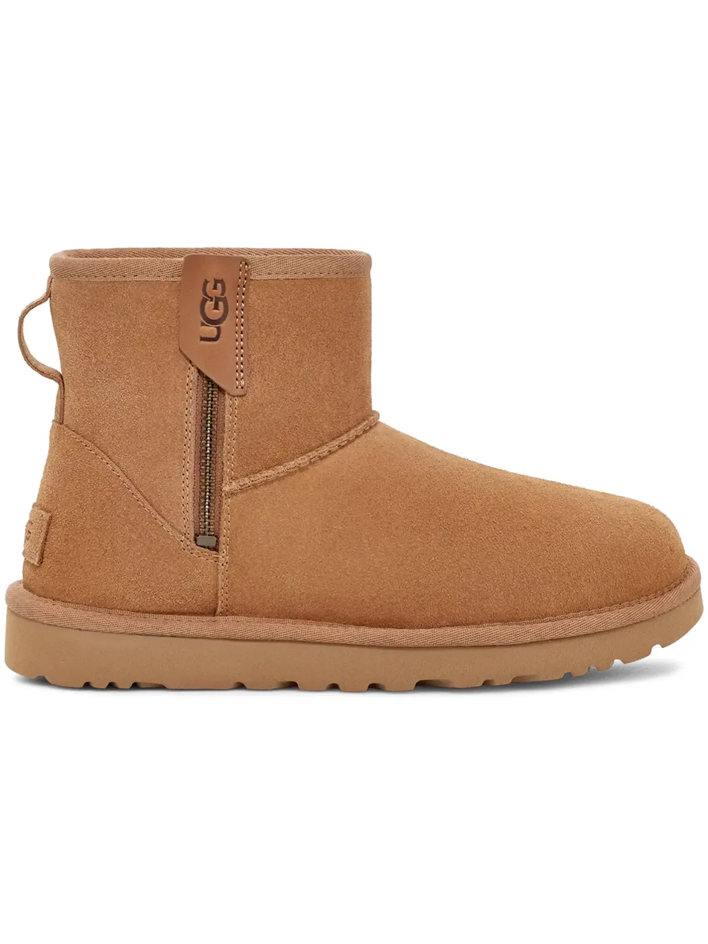 Сапоги женские UGG Classic Mini Bailey Zip — изображение 1 из 1, каштановый