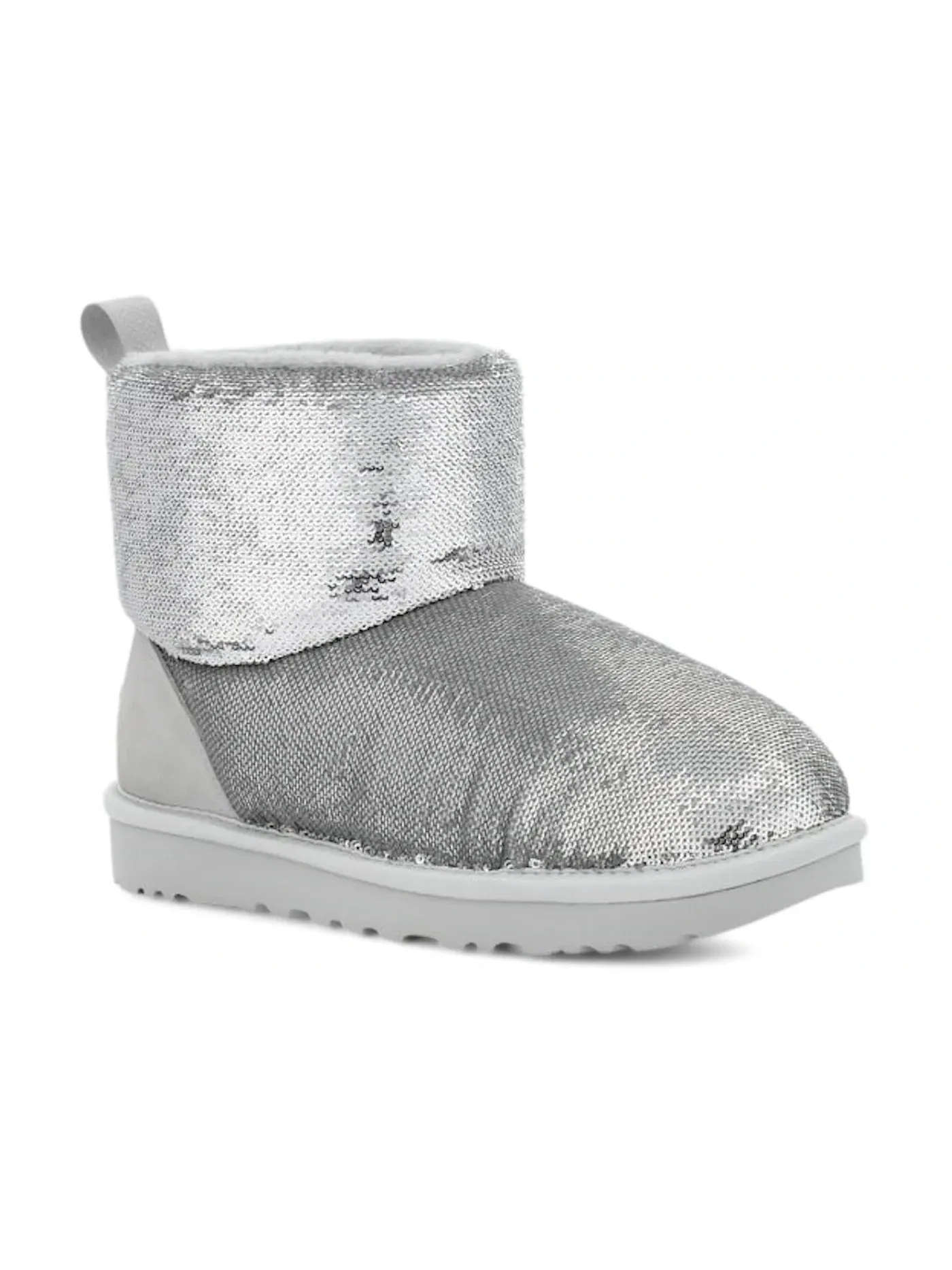 Сапоги женские UGG Classic Mini — изображение 2 из 3, серебристый