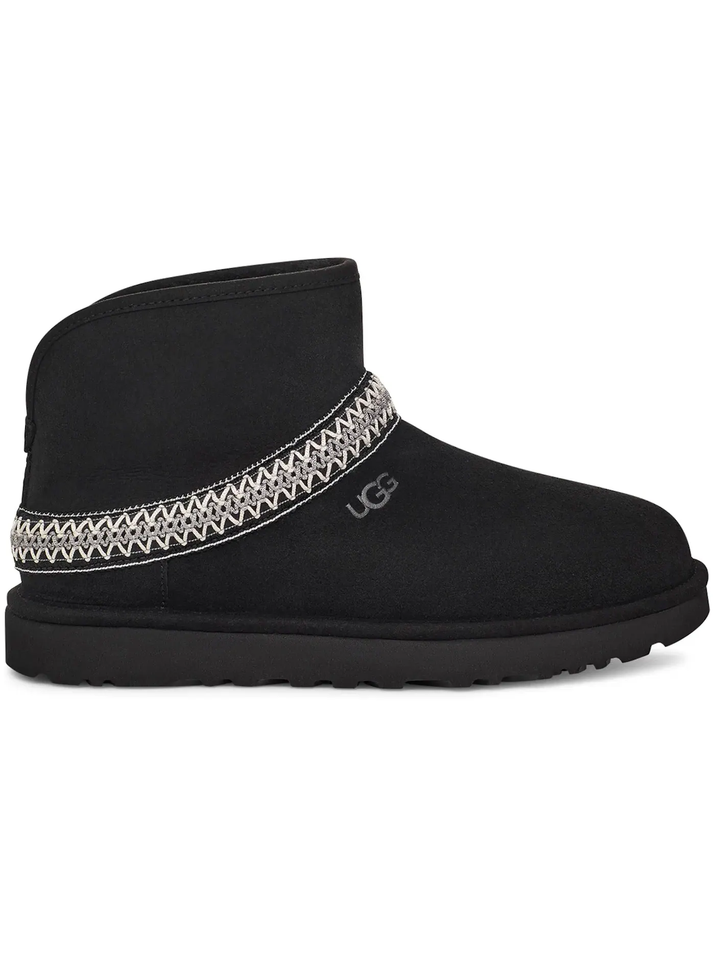 Ботинки женские UGG Classic Mini Crescent — изображение 1 из 1, черный