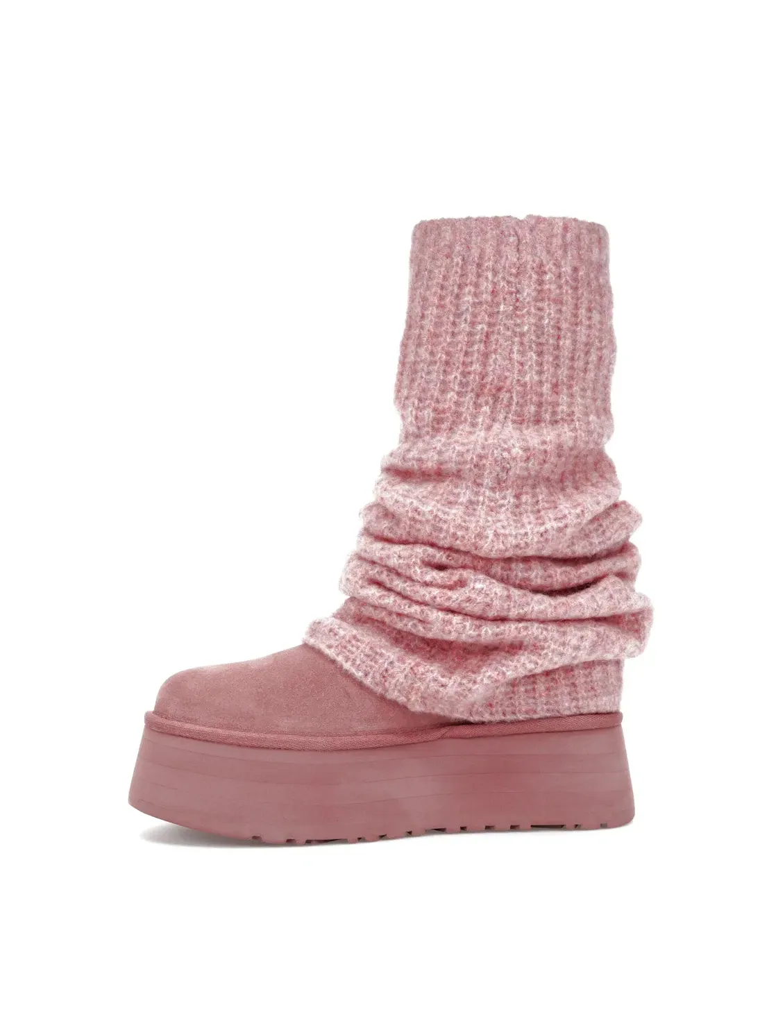 Сапоги женские UGG Classic Mini Dipper Legwarmer — изображение 3 из 4, светло-розовый