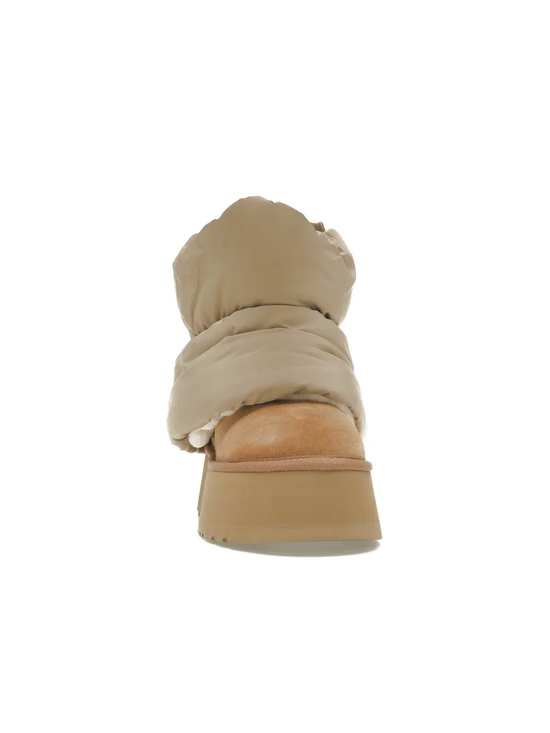 Ботинки женские UGG Classic Mini Dipper Puffer, терракотовый/каштановый — изображение 2 из 4, коричневый