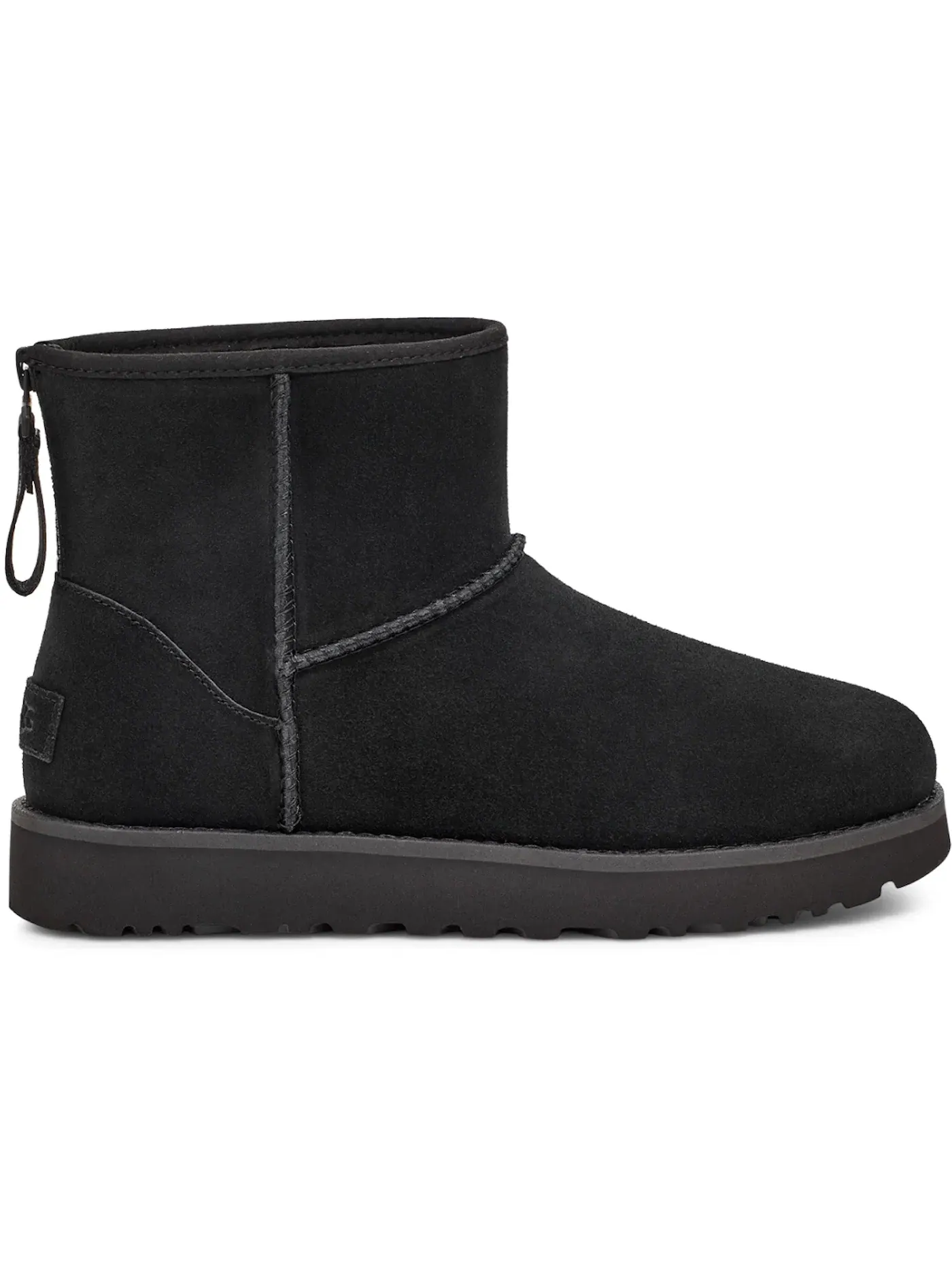 Ботинки женские UGG Classic Mini Logo Zip — изображение 1 из 2, черный