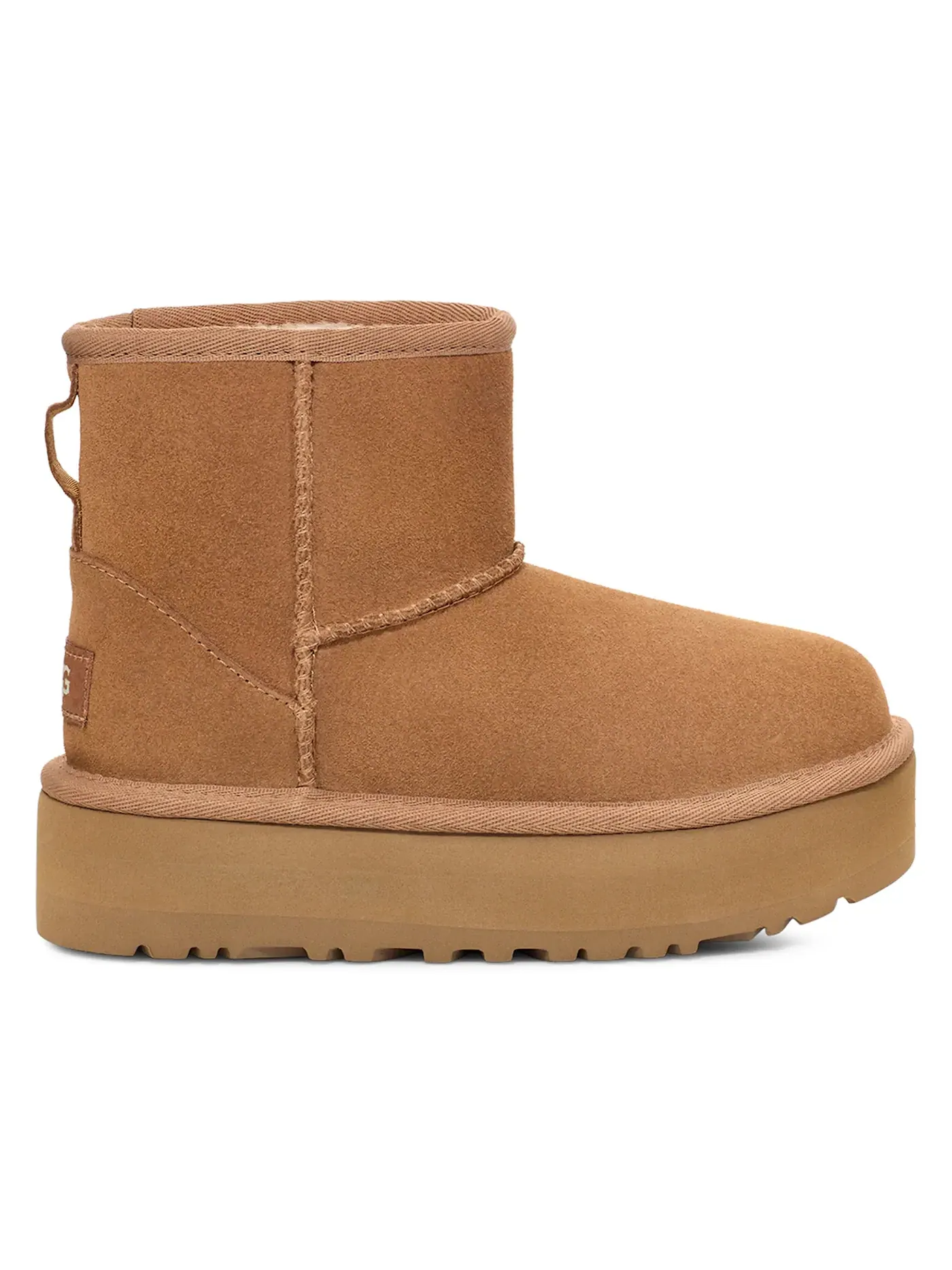 Ботинки детские UGG Classic Mini Platform — изображение 1 из 1, каштановый