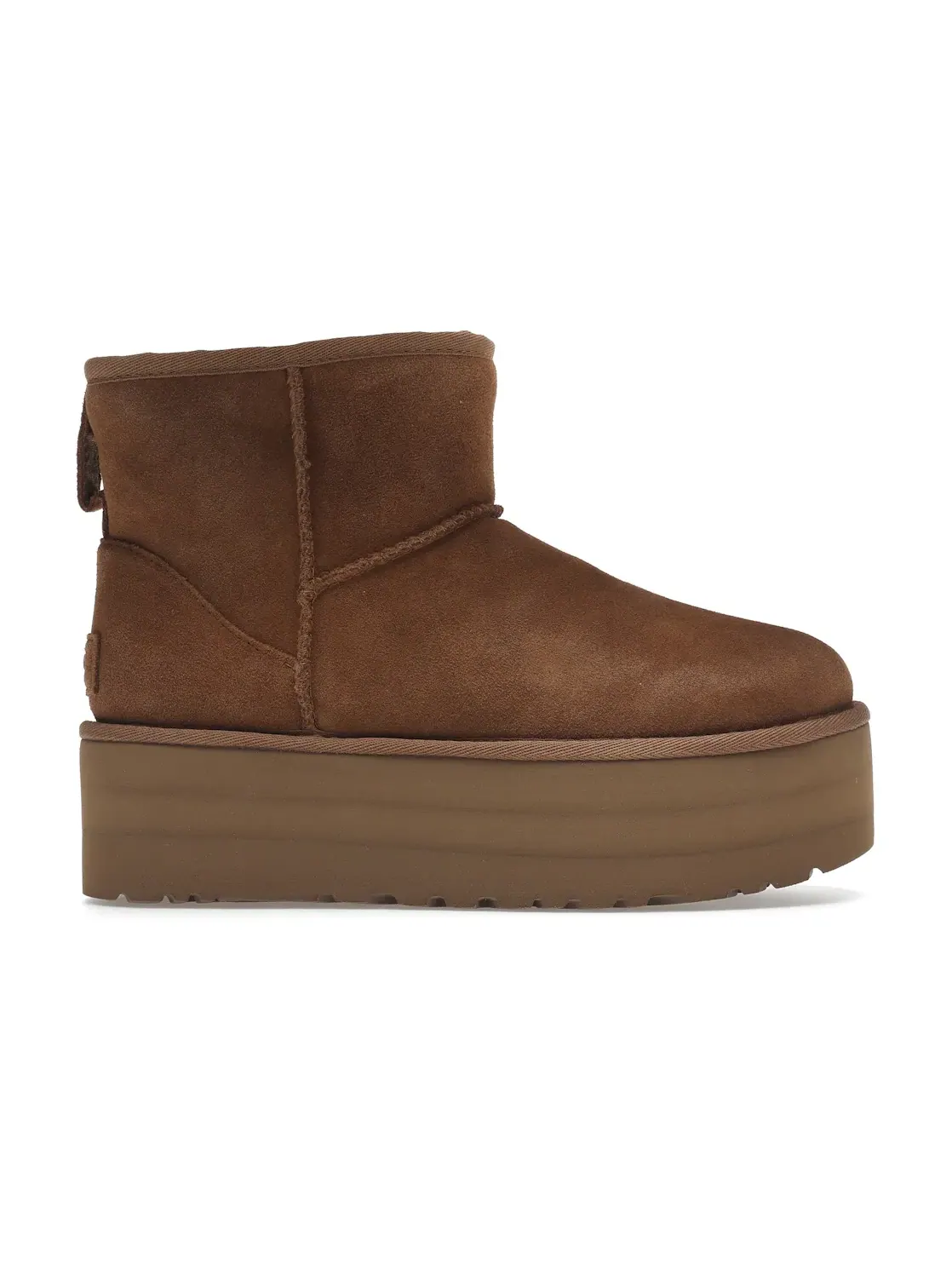 Ботинки женские UGG Classic Mini Platform — изображение 1 из 4, каштановый