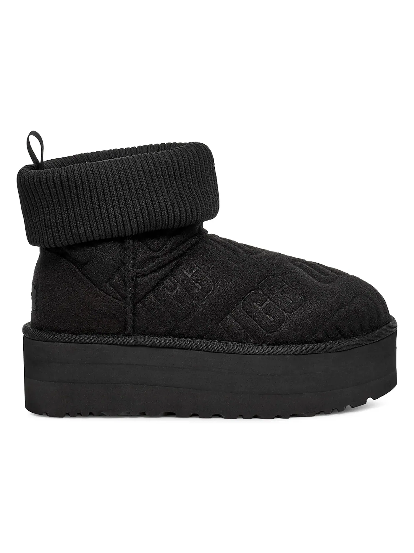 Ботинки женские UGG Classic Mini Platform Felted — изображение 1 из 1, черный