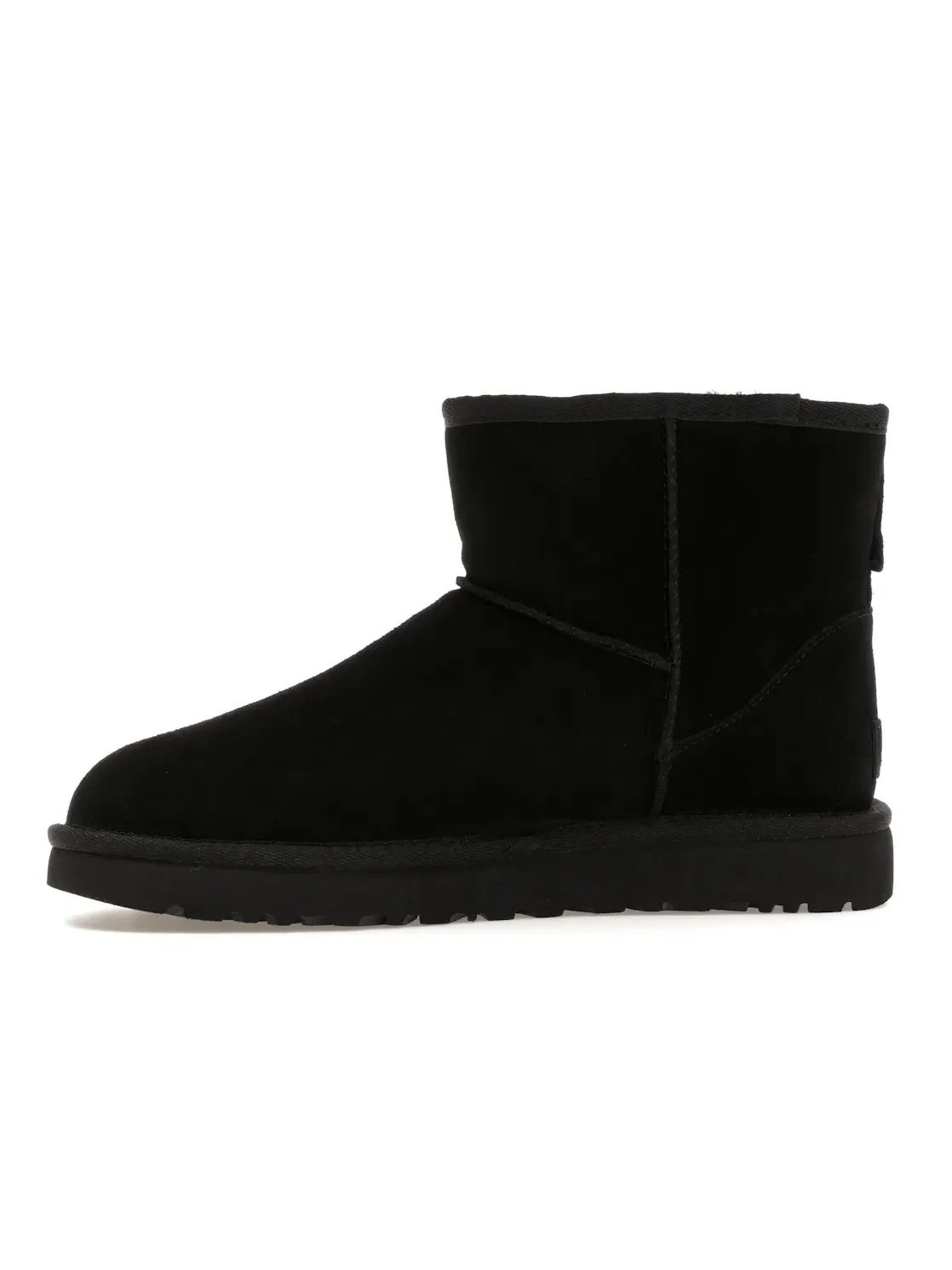 Ботинки женские UGG Classic Mini Side Logo — изображение 3 из 4, черный/белый