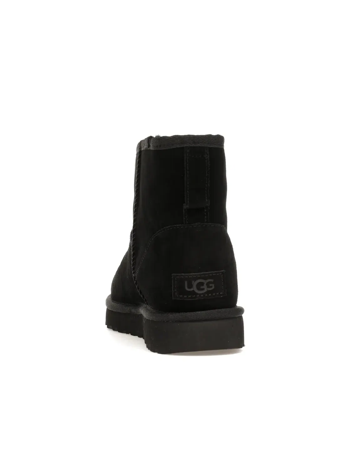 Ботинки женские UGG Classic Mini Side Logo — изображение 4 из 4, черный/белый