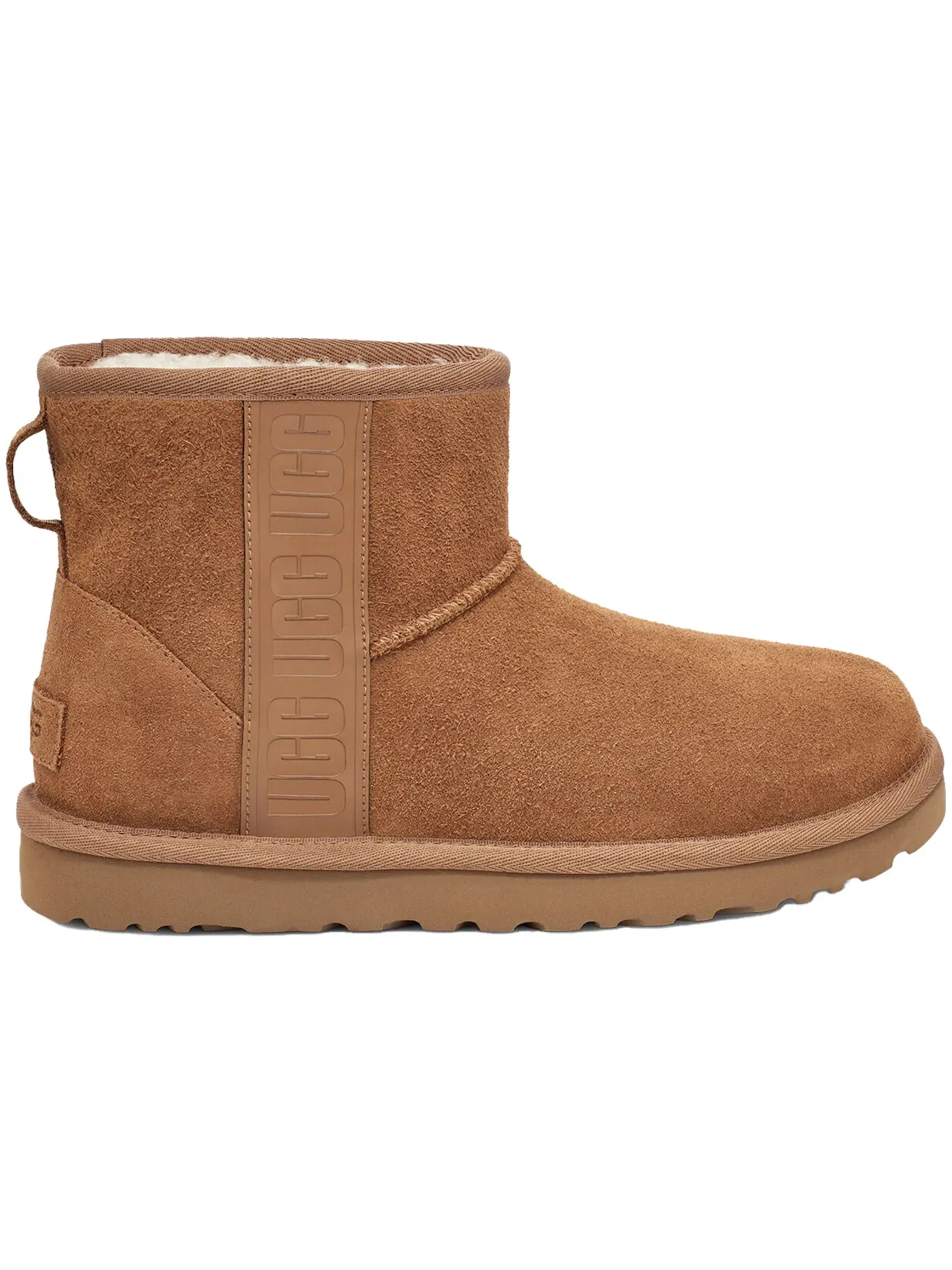 Ботинки женские UGG Classic Mini Side Logo — изображение 1 из 3, каштановый