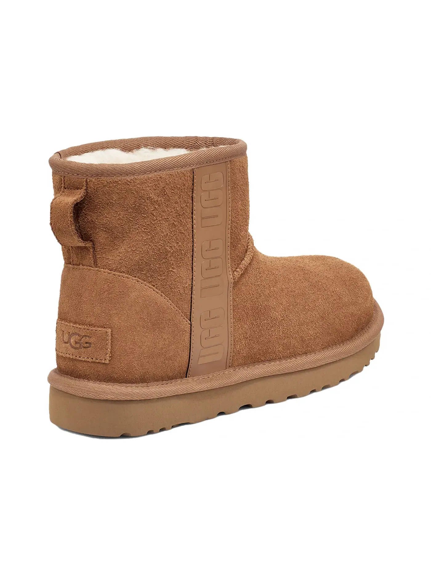 Ботинки женские UGG Classic Mini Side Logo — изображение 2 из 3, каштановый