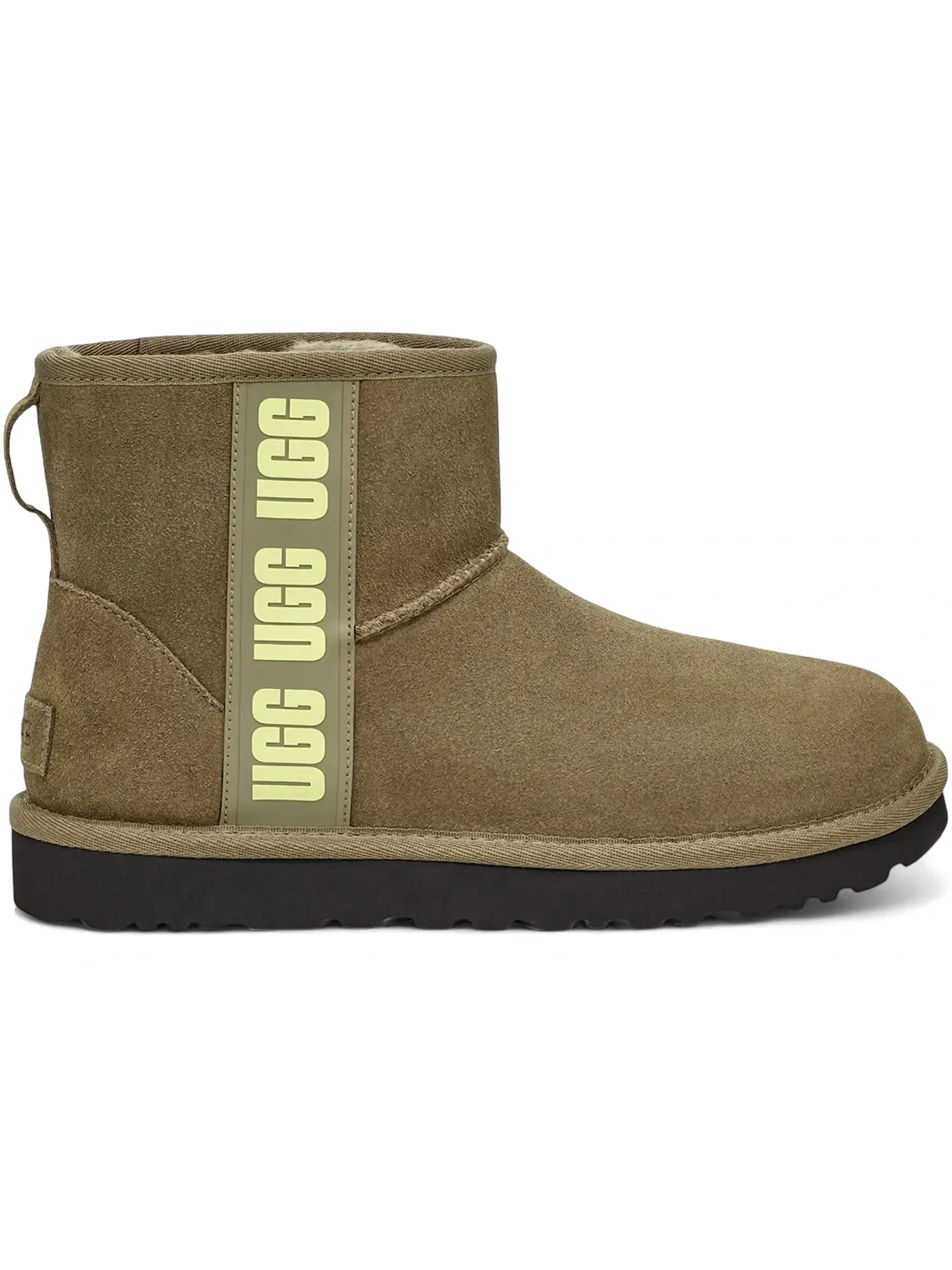 Ботинки женские UGG Classic Mini Side Logo — изображение 1 из 1, оливковый