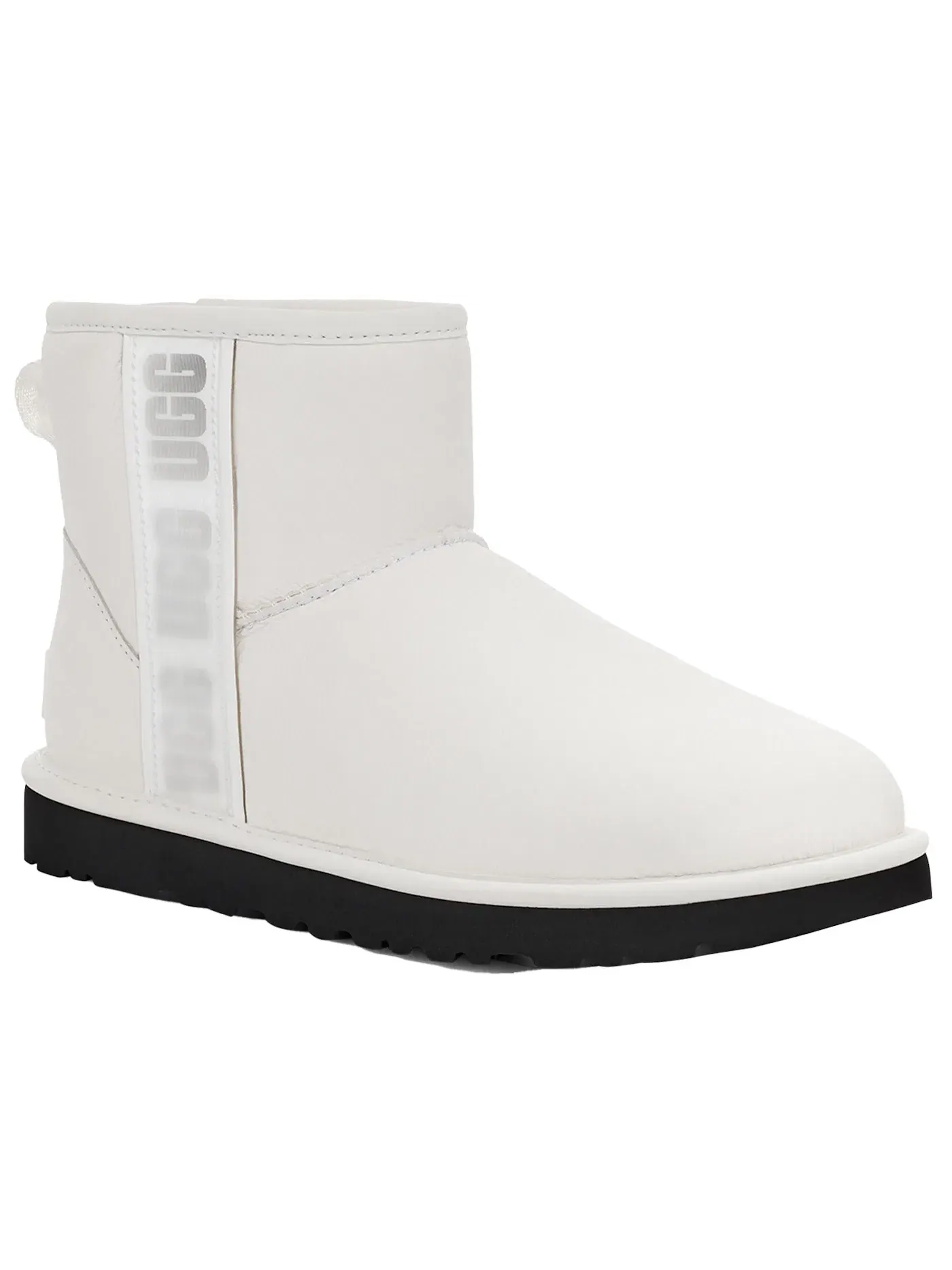 Ботинки женские UGG Classic Mini Side Logo Ultra Matte — изображение 3 из 3, белый