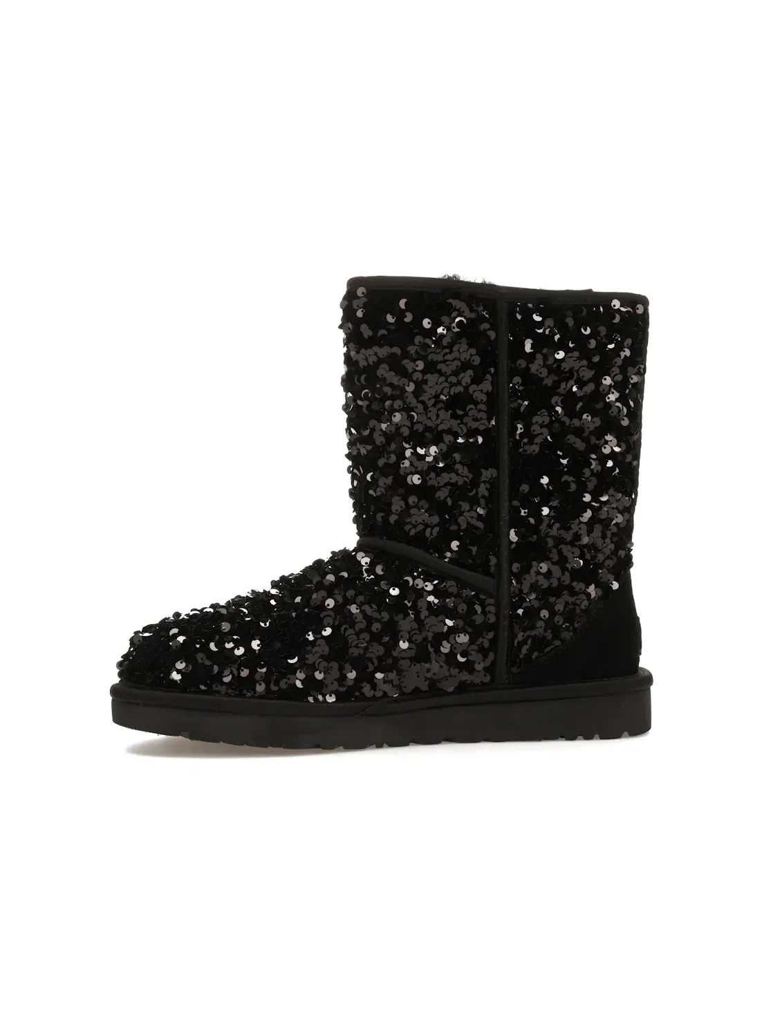 Ботинки женские UGG Classic Short Chunky Sequin — изображение 3 из 4, черный