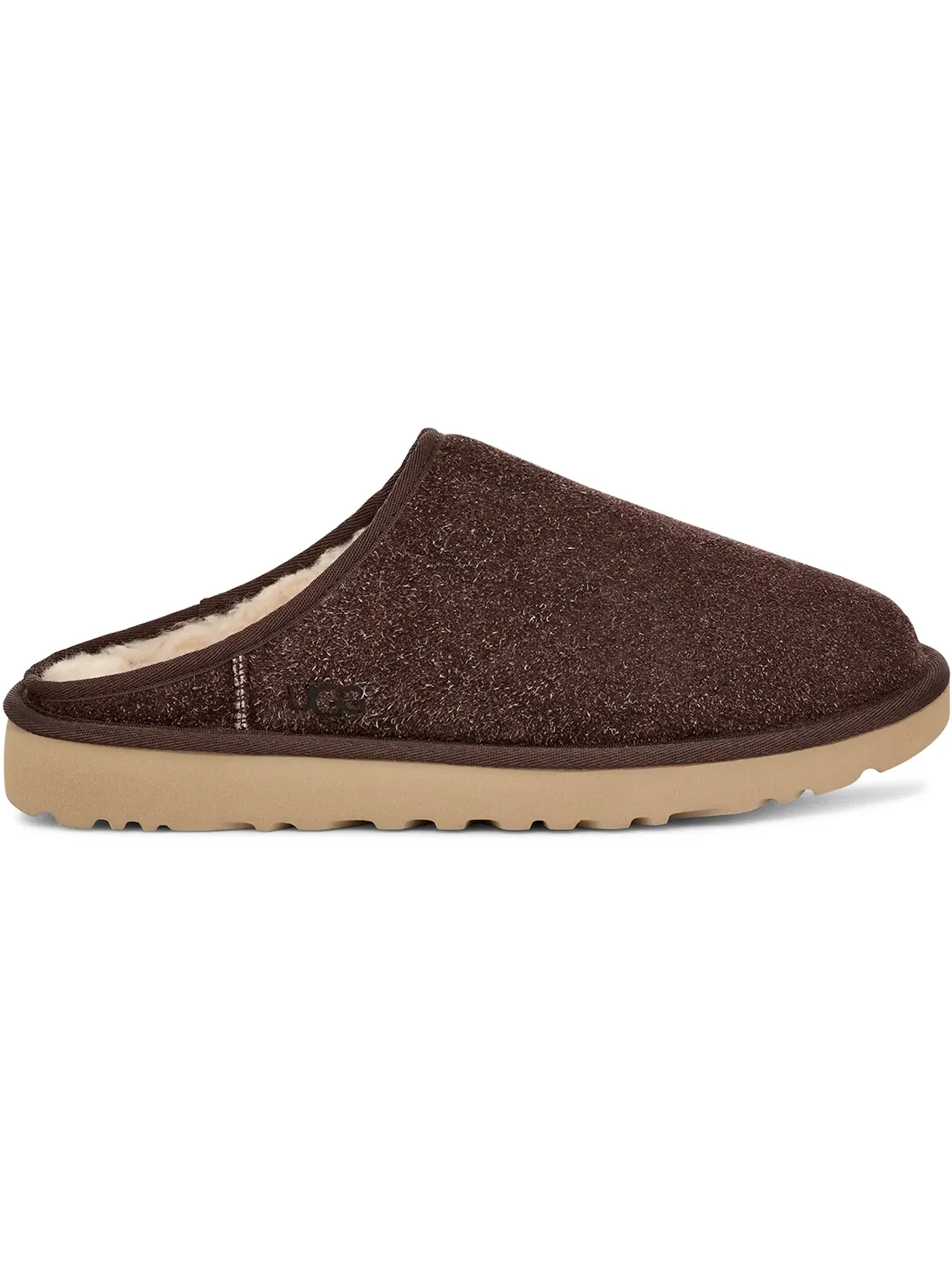 Тапочки мужские UGG Classic Slip-On Shaggy — изображение 1 из 1, коричневый