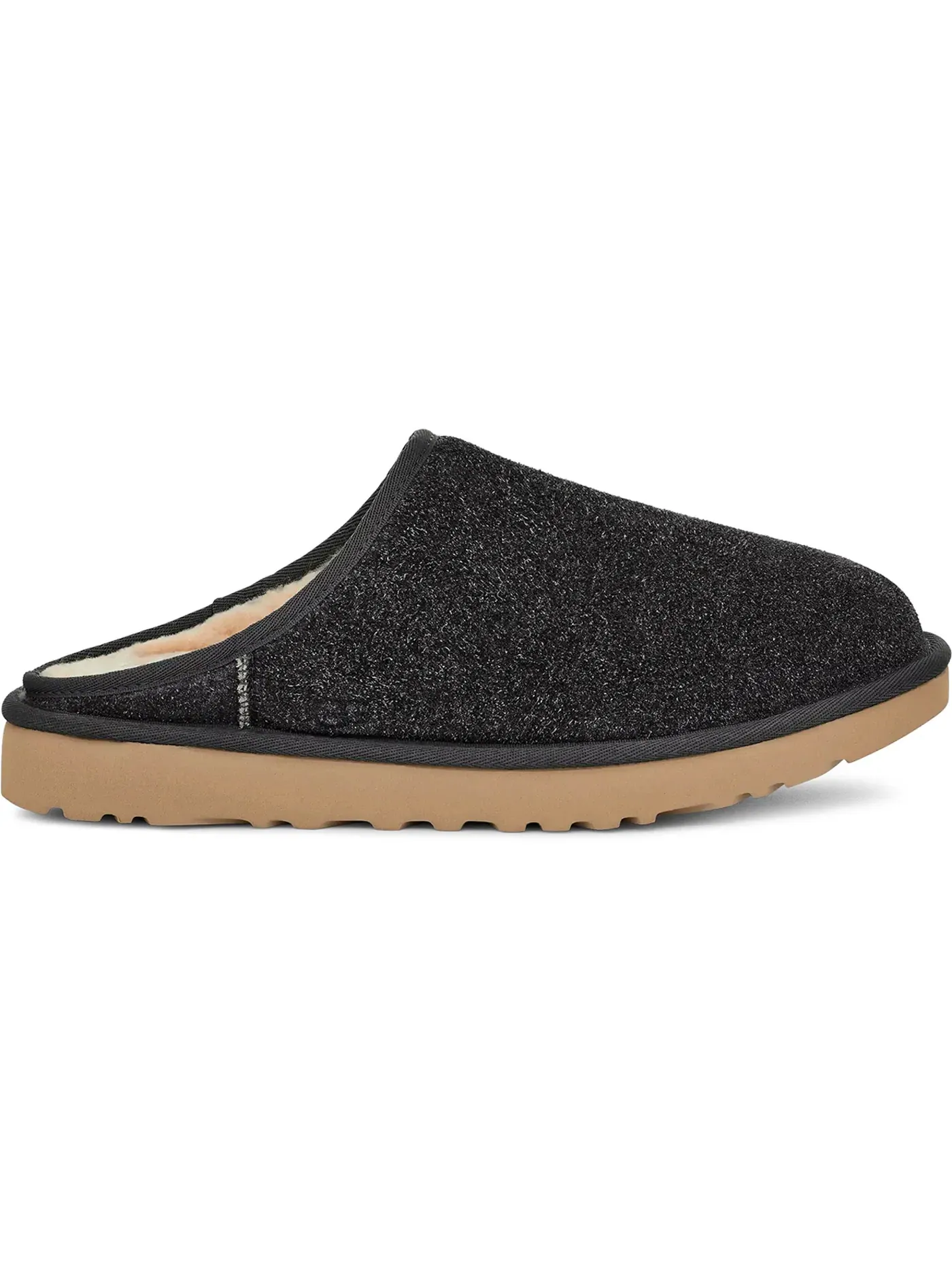 Тапочки мужские UGG Classic Slip-On Shaggy — изображение 1 из 1, темно-серый