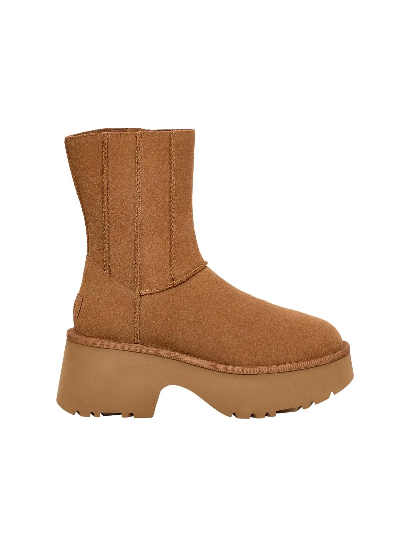 Сапоги женские UGG Classic Twin Seam New Heights — изображение 1 из 1, каштановый