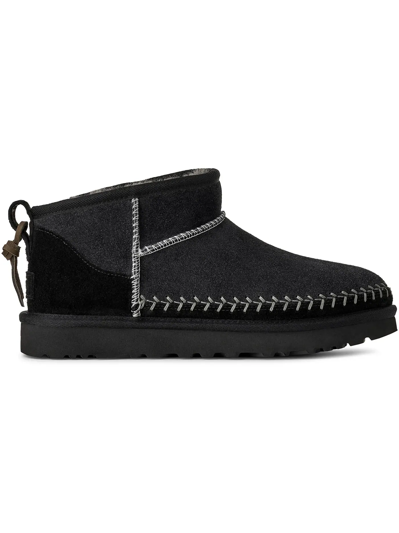 Ботинки женские UGG Classic Ultra Mini Biarritz — изображение 1 из 1, черный
