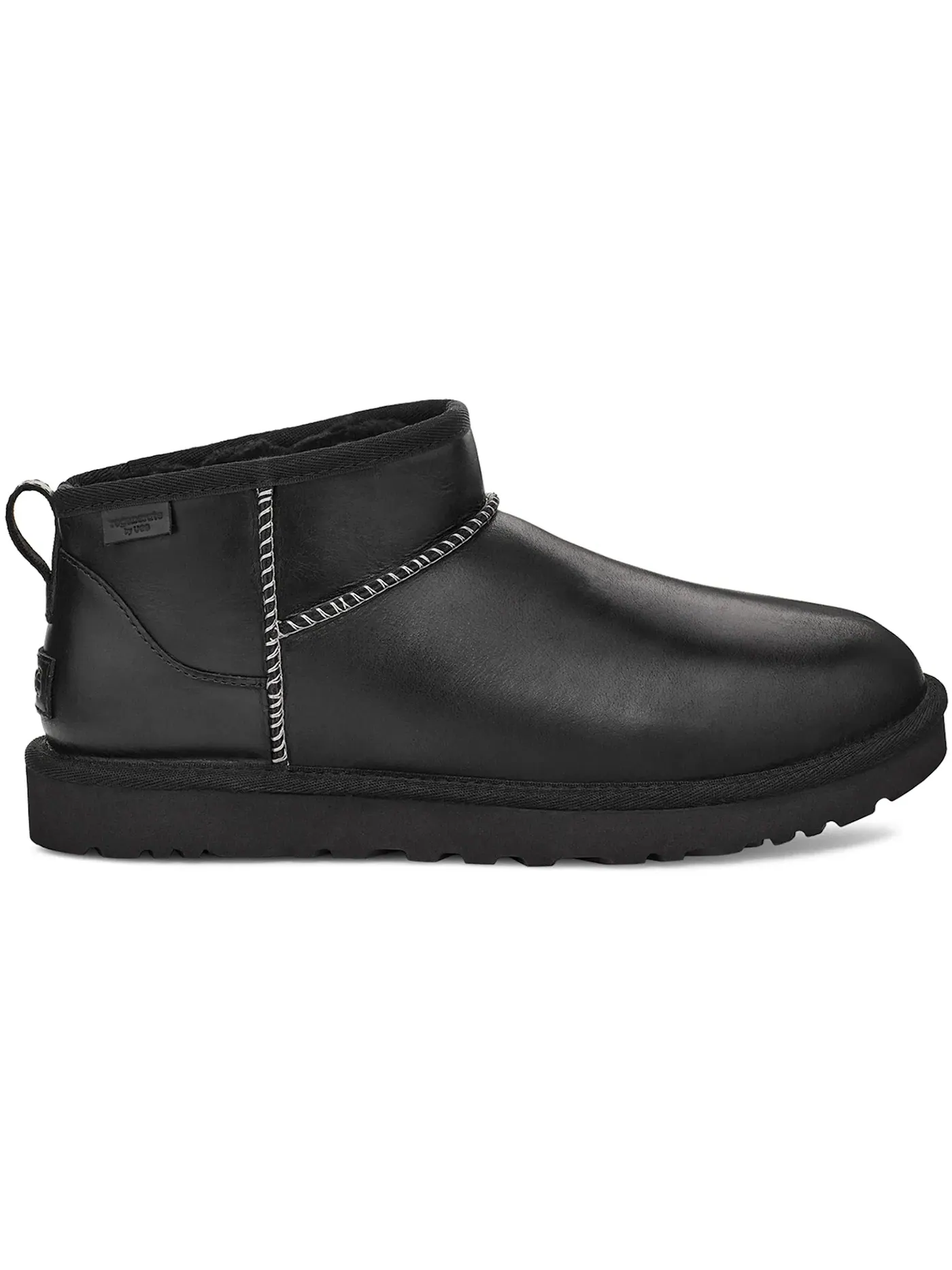 Ботинки мужские UGG Classic Ultra Mini Lthr Regen — изображение 1 из 1, черный