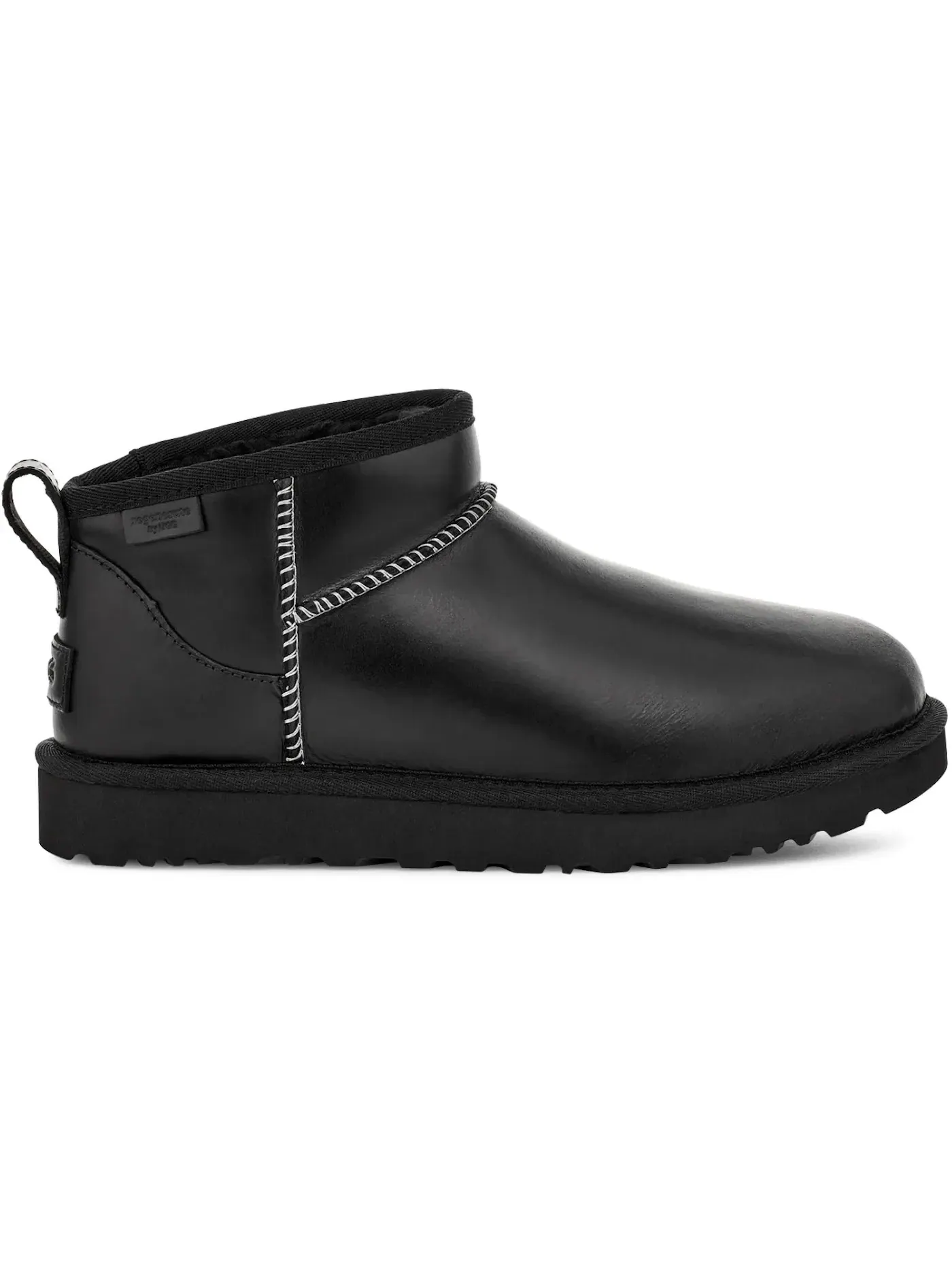 Ботинки женские UGG Classic Ultra Mini Lthr Regen — изображение 1 из 1, черный