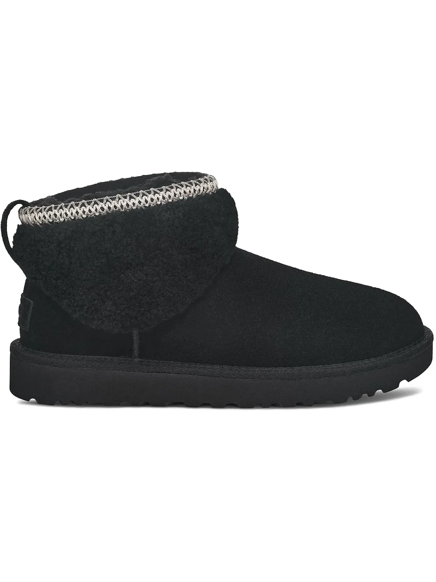 Сапоги женские UGG Classic Ultra Mini Maxi Curly — изображение 1 из 1, черный