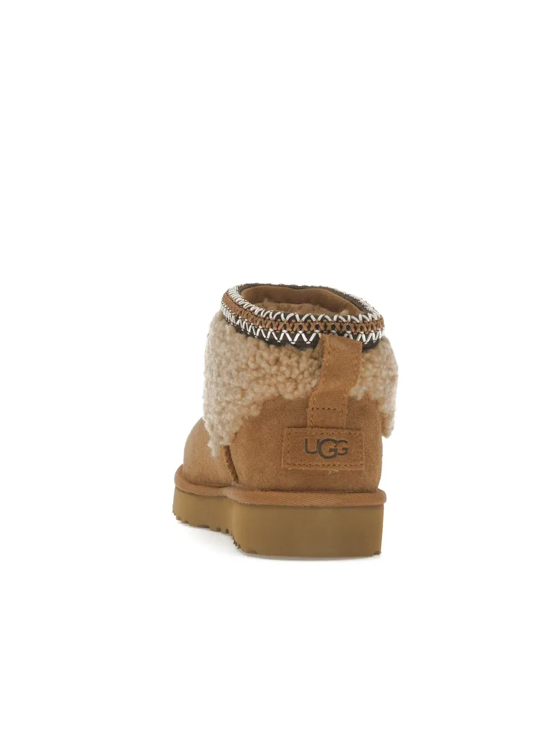 Сапоги женские UGG Classic Ultra Mini Maxi Curly — изображение 4 из 4, каштановый