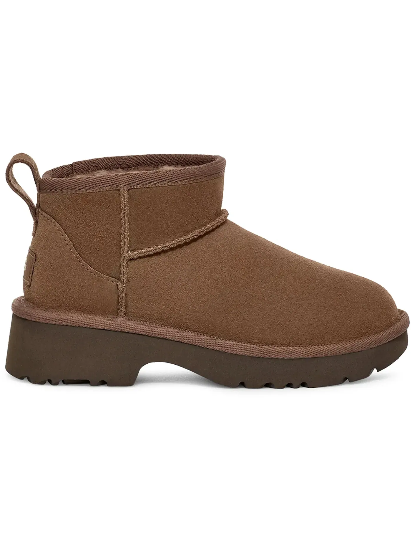 Ботинки детские UGG Classic Ultra Mini New Heights, ореховый — изображение 1 из 1, хикори