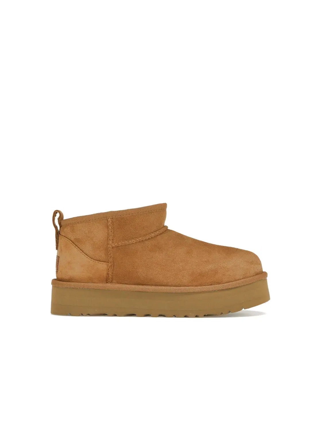 Ботинки детские UGG Classic Ultra Mini Platform — изображение 1 из 4, каштановый