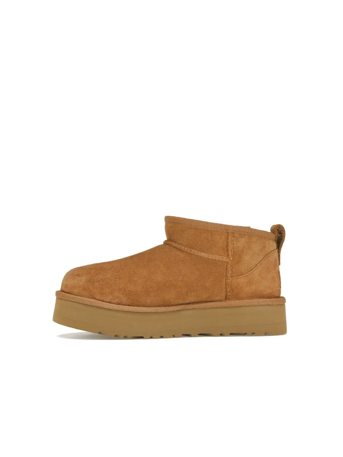 Ботинки детские UGG Classic Ultra Mini Platform — изображение 3 из 4, каштановый