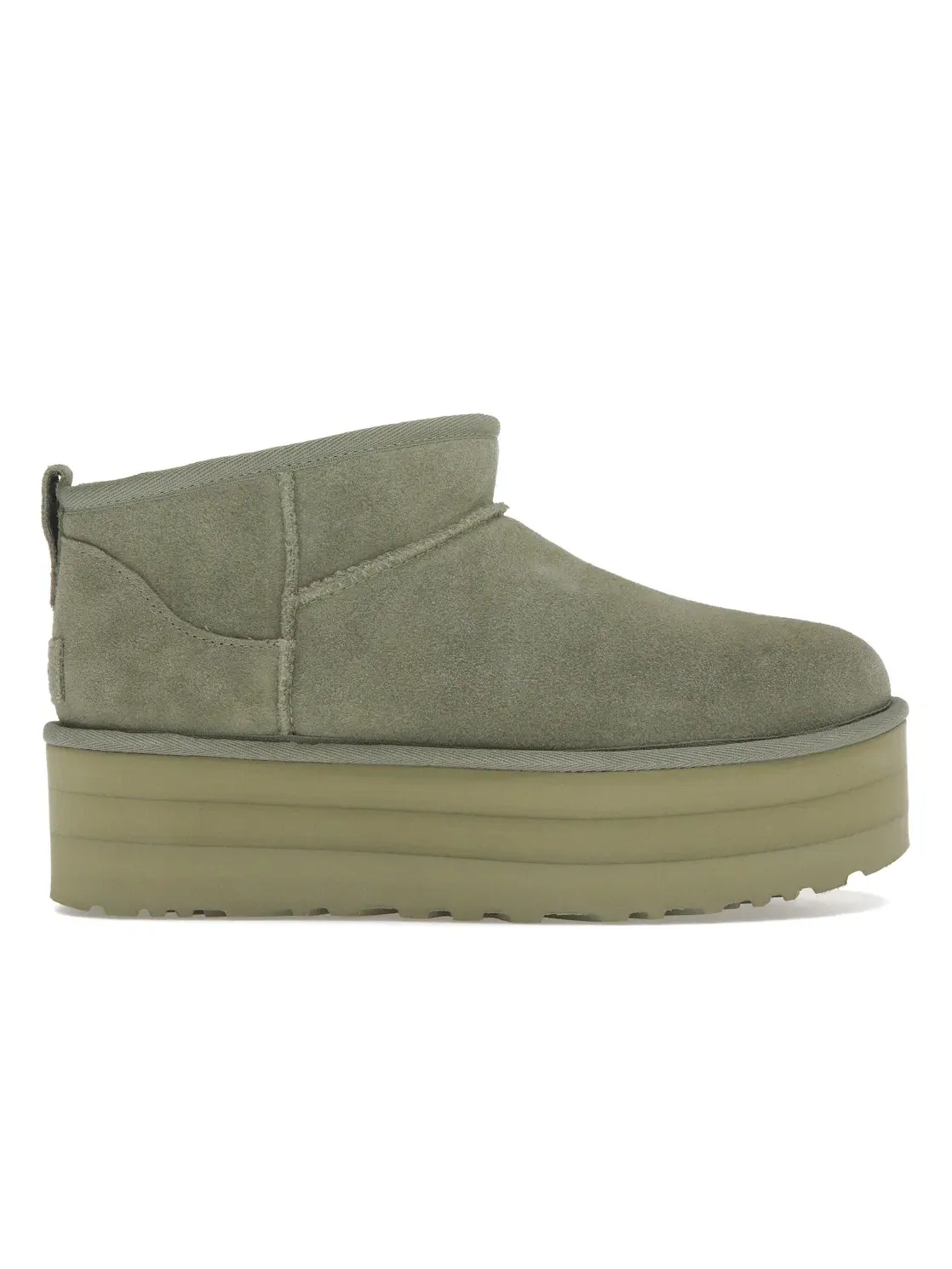 Ботинки женские UGG Classic Ultra Mini Platform — изображение 1 из 4, зеленый