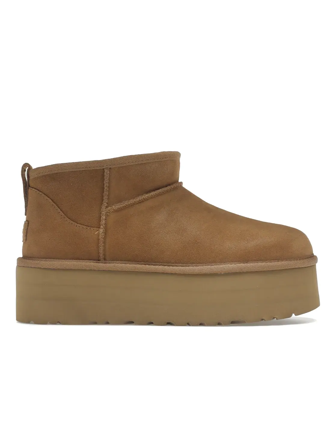 Ботинки челси женские UGG Classic Ultra Mini Platform — изображение 1 из 4, каштановый